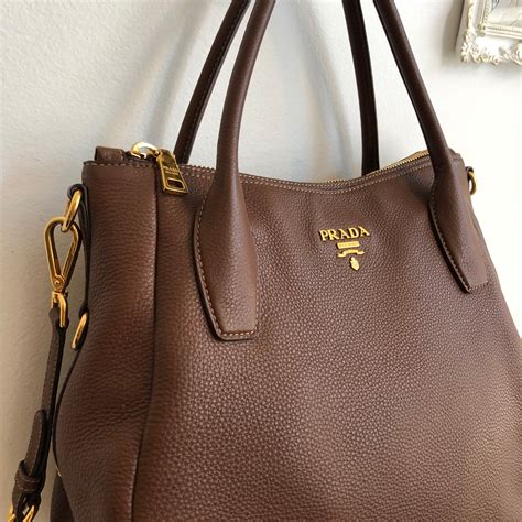 prada brown purse|prada brown leather bag.